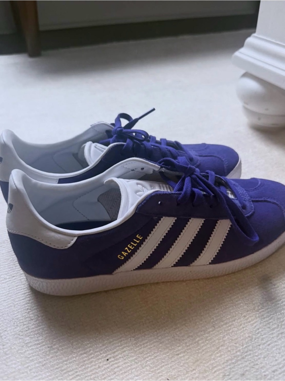 adidas Suede Low-Top Sneaker - Purple & White - Picture 2 of 3